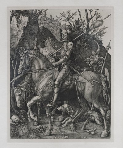 O cavaleiro, a morte e o diabo de Albrecht Dürer or Duerer
