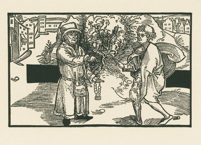 Laches e Parmeno, c.1492-93 (xilogravura) de Albrecht Dürer or Duerer