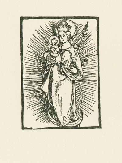 Maria Virgem como Rainha do Céu ao Sol de Albrecht Dürer or Duerer