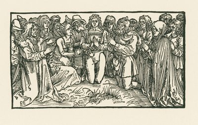 Homens e mulheres em oração de Albrecht Dürer or Duerer