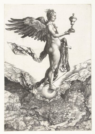 Némesis (A Grande Fortuna) de Albrecht Dürer or Duerer