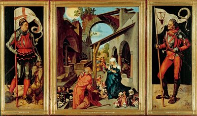 Altar de Paumgartner, c.1500 (óleo sobre painel de cal) de Albrecht Dürer or Duerer