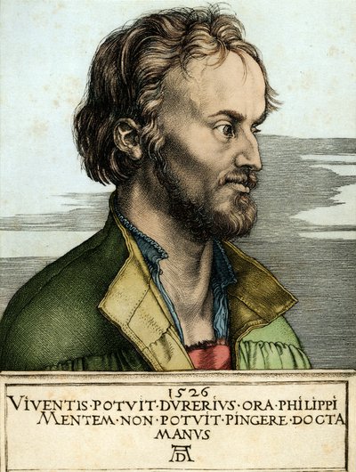 Retrato de Filippo MELANTON (gravura) de Albrecht Dürer