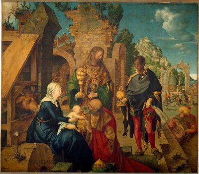 A Adoração dos Reis Magos (Pintura em Madeira de Albrecht Dürer