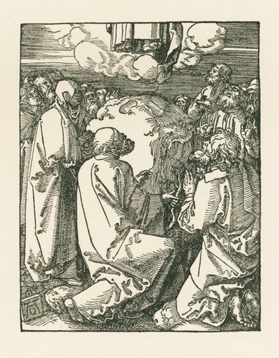 A Ascensão, c.1510 (xilogravura) de Albrecht Dürer or Duerer