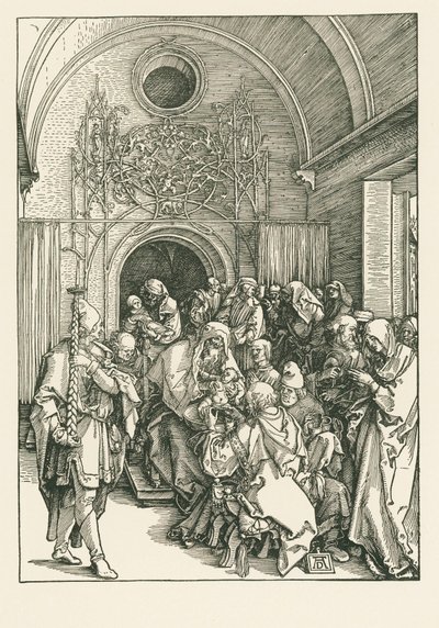 A Circuncisão de Cristo, c.1504 (xilogravura) de Albrecht Dürer or Duerer