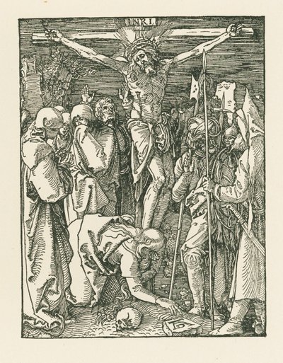 A Crucificação, c.1509 (xilogravura) de Albrecht Dürer or Duerer