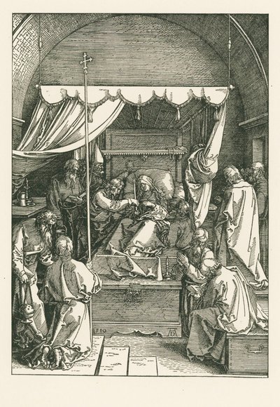A morte da Virgem de Albrecht Dürer or Duerer