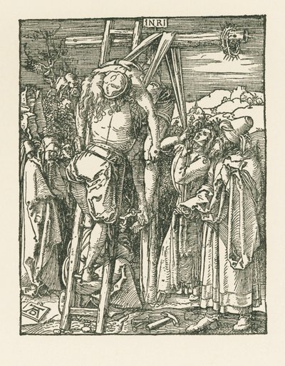 A Descida da Cruz, c.1509-10 (xilogravura) de Albrecht Dürer or Duerer