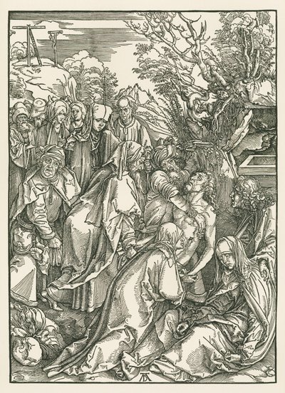 O Sepultamento, c.1496-97 (xilogravura) de Albrecht Dürer or Duerer