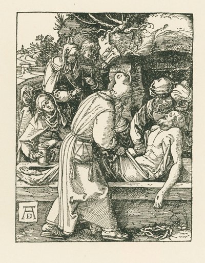 O Sepultamento, c.1509-10 (xilogravura) de Albrecht Dürer or Duerer