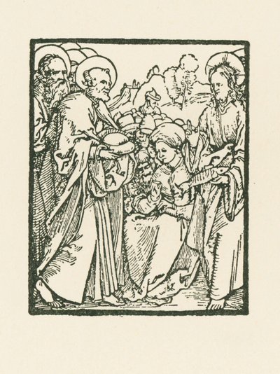 A alimentação dos cinco mil de Albrecht Dürer or Duerer