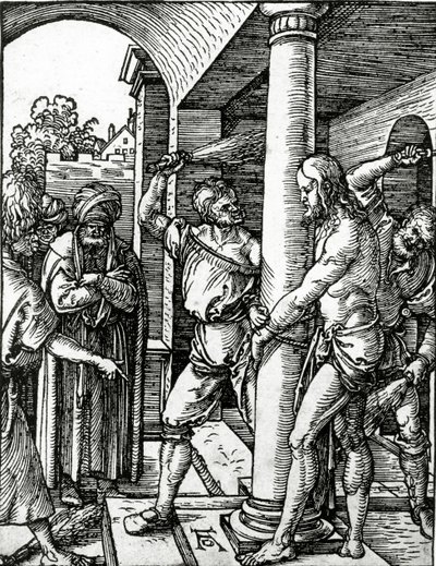 A Flagelação de Cristo, da série A Pequena Paixão de Albrecht Dürer or Duerer