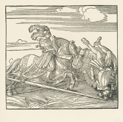 O Torneio Alemão, c.1517-18 (xilogravura) de Albrecht Dürer or Duerer