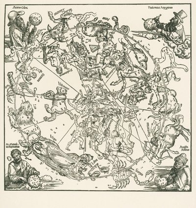 O Hemisfério Norte do Globo Celeste de Albrecht Dürer or Duerer