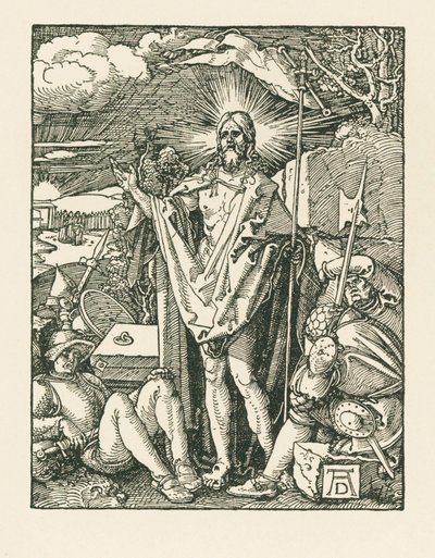 A Ressurreição, c.1510 (xilogravura) de Albrecht Dürer or Duerer