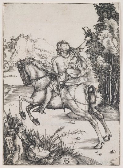 O Correio Pequeno, c.1496 (gravura) de Albrecht Dürer or Duerer