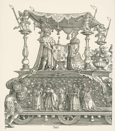 O Pequeno Carro Triunfal ou o Casamento da Borgonha de Albrecht Dürer or Duerer
