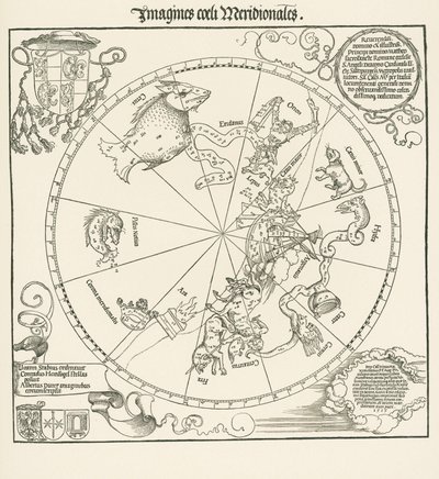 O Hemisfério Sul do Globo Celeste de Albrecht Dürer or Duerer