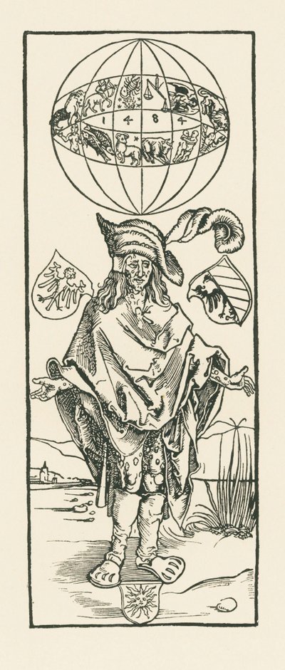 O Sifilítico. 1496 (xilogravura) de Albrecht Dürer or Duerer