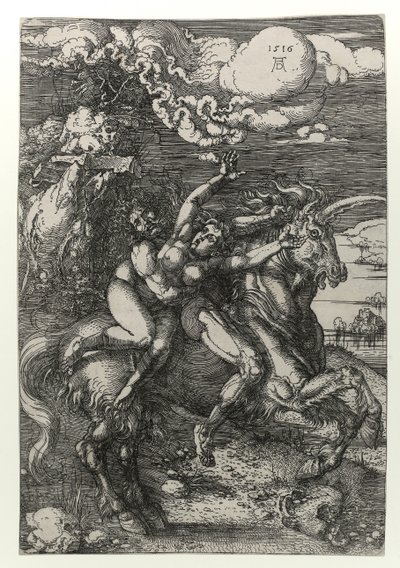 O sequestro no unicórnio de Albrecht Dürer