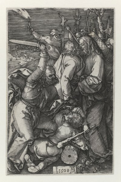 A prisão de Cristo. 1508 de Albrecht Dürer