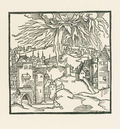 A destruição de Sodoma e Gomorra de Albrecht Dürer or Duerer