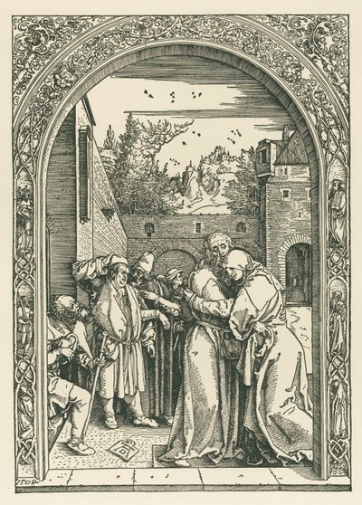 O encontro de Joaquim e Ana na Porta Dourada de Albrecht Dürer or Duerer