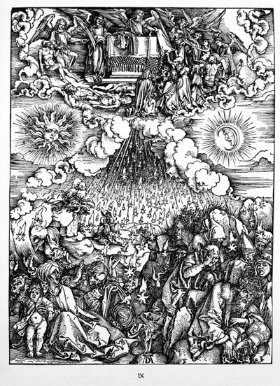 A abertura do quinto e sexto selos de Albrecht Dürer or Duerer