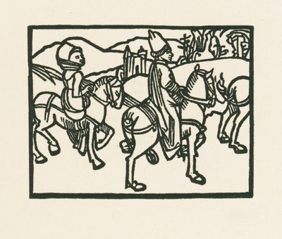 O príncipe a cavalo, c.1489-90 (xilogravura) de Albrecht Dürer or Duerer
