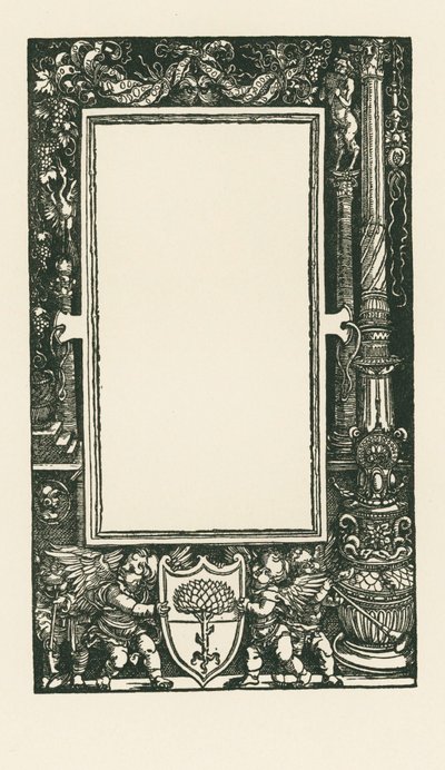 Página de título de Plutarco: De his qui tarde de Albrecht Dürer or Duerer