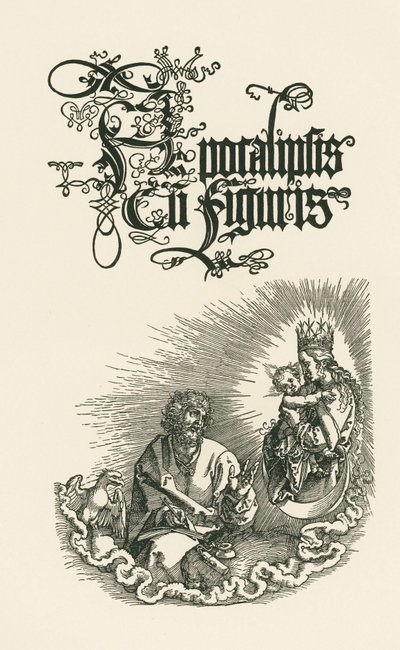 Página de rosto da segunda edição latina de 1511 (xilogravura) de Albrecht Dürer or Duerer