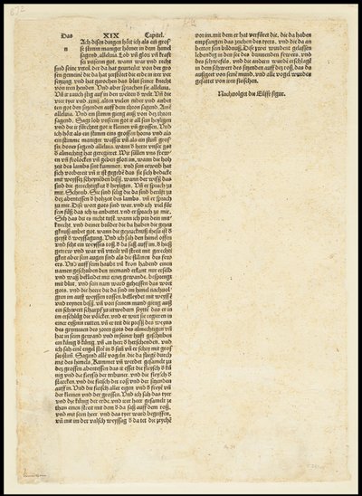 Verso do Apocalipse, São Miguel lutando contra o dragão, 1497 de Albrecht Dürer
