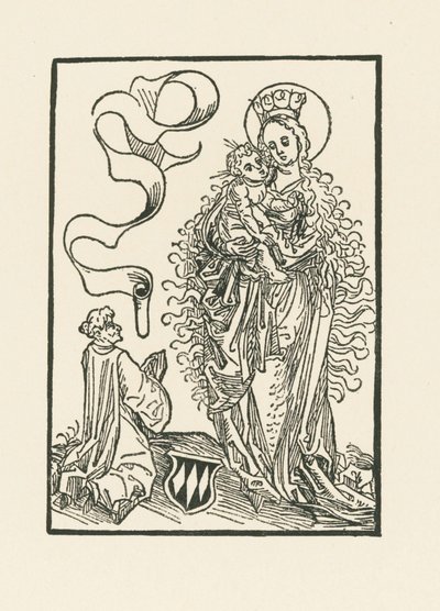 Virgem Maria adorada por Albrecht von Bonstetten de Albrecht Dürer or Duerer