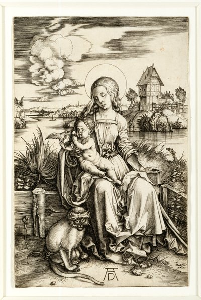 Virgem e Criança com Macaco de Albrecht Dürer