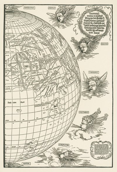Mapa-múndi de Johannes Stabius de Albrecht Dürer or Duerer
