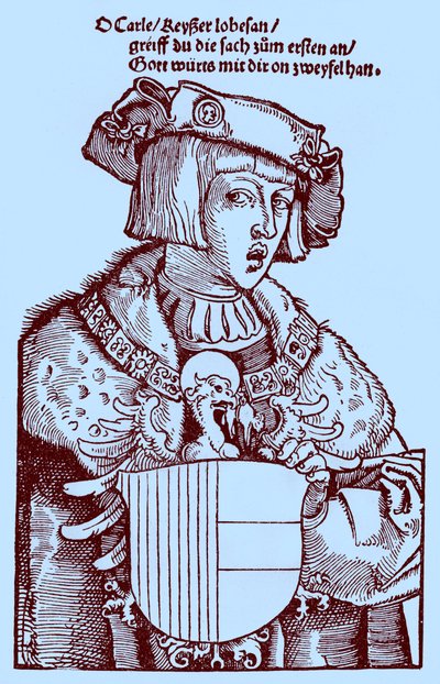 Jovens Charles V (1500-1558) (gravura) de Albrecht Dürer