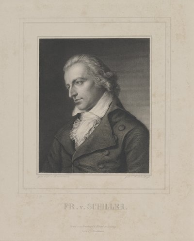 Retrato de Friedrich von Schiller 1759-1805, c. 1840. de Albrecht Fürchtegott Schultheiss