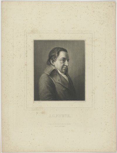 Retrato de Johann Gottlieb Fichte 1762-1814. de Albrecht Fürchtegott Schultheiss