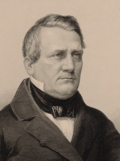 Retrato do compositor Franz Lachner 1803-1890, 1850. de Albrecht Fürchtegott Schultheiss