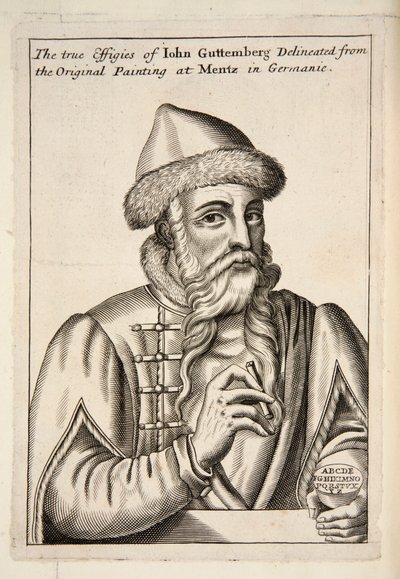 John Guttemberg, pub. Gravação em 1683. de Albrecht Mentz