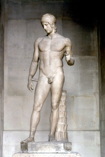 Ares chamado Ares Borghese. Estátua de Alcamene, século V a.C. Musee du Louvre de Alcamenes (attr. to)