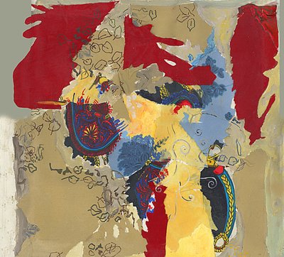 Colagem abstrata vibrante de Alejandra Winkhaus