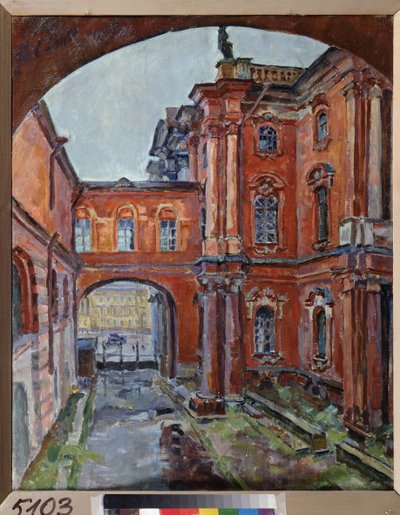 O pátio interior da ermida (São Petersburgo) de Aleksandr Aleksandrovich Osmerkin