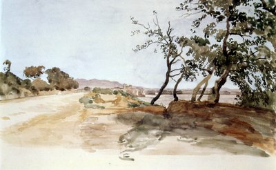 Campo italiano, aguarela de Alexander Ivanov (18061858), pintor russo de Aleksandr Andreevich Ivanov