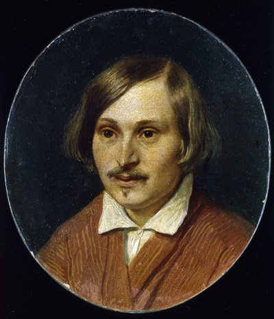 Retrato do Autor Nikolai Gogol (1809-1852). Pintura de Alexander Andreyevich Ivanov (1806-1858), óleo sobre tela de Aleksandr Andreevich Ivanov