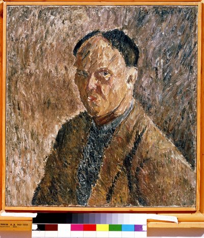 "Autoportrait" Peinture de Alexander Davidovich Drevin (1889-1938) 1923 State Tretyakov Gallery, Moscou de Aleksandr Davidovic Drevin