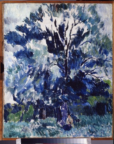 "Paisagem". Pintura de Alexander Davidovich Drevin (1889-1938) 1923 Museu Regional de Arte, Kaluga de Aleksandr Davidovic Drevin