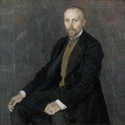 Retrato do artista Nicholas Roerich 1874-1947, 1907 de Aleksandr Jakovlevic Golovin