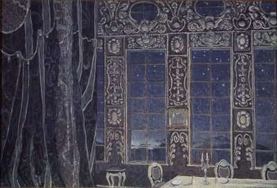 Cenografia da peça Don Juan de J.-B. Molliére, 1910 de Aleksandr Jakovlevic Golovin